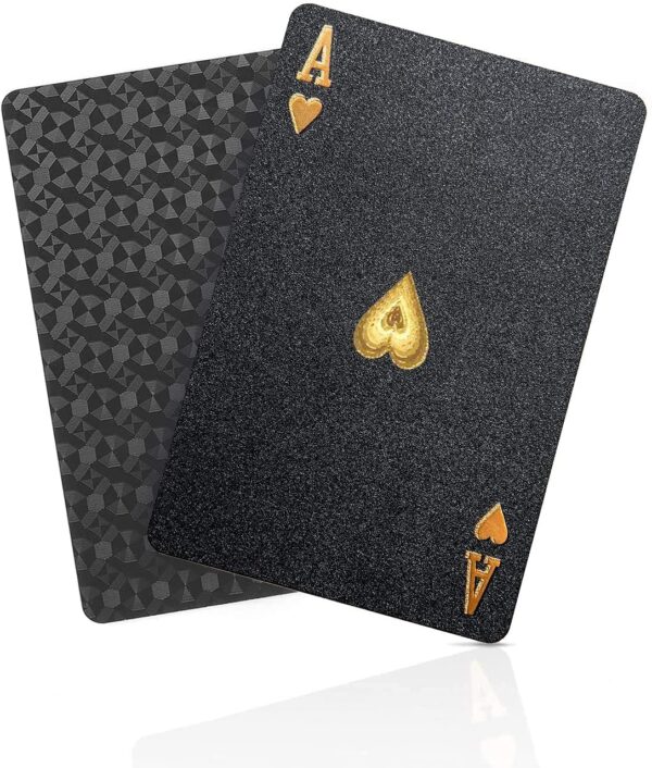 bierdorf jeux de cartes poker etanches en plastique diamond noir nouveaute jeu de cartes 54 playing cards 1