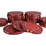 bullets playing cards 25 jetons de poker clay corrado pour poker sans valeurs 14g 4cm de diametre couleur rouge 1