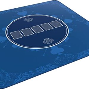 bullets playing cards heads up tapis de poker bleu en 80 x 80 cm pour votre propre table de poker serviette de poker deluxe tapis de poker tapis de poker tapis 1
