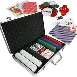 eaxus coffrets de poker noble dans un etui en aluminium etui de poker royal flush 300 jeux de cartes a puces 1