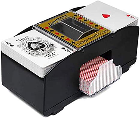 kavolet melangeur de cartes automatique a 2 ponts machine de trieuse de poker distributeur de cartes a jouer automatiques jeux de melangeur pour les voyages fete de noel type 1 1