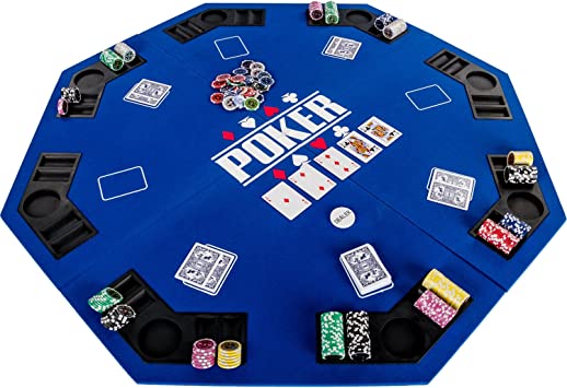 maxstore games planet support de poker pliable full house pour jusqua 8 joueurs octogonal dimensions 120 x 120 cm plateau en mdf 8 porte boissons 8 chiptrays vert 1
