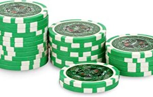 rouleau 25 jetons ultimate poker chips 50 bleu ciel 1