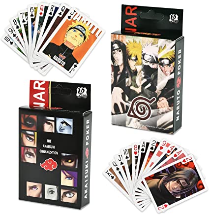 salgia 2 set cartes a jouer narutonaruto pokerjeu de carte naruto pour anime peripheral game cartoon gift cosplay collections partyfetes de maison 1