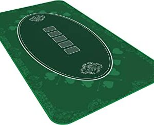 tapis de poker design vert en 100 x 60cm pour votre propre table de poker tissu de poker de luxe tapis de poker tapis de table de poker 1