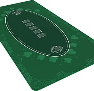 tapis de poker pliable vert 180 x 90 cm surface de jeu rectangulaire ideal pour votre dessus de table de poker professionnel tapis poker texas holdem 2