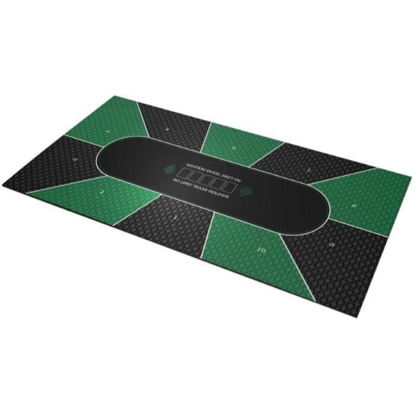 tapis poker bleu rectangle texas holdem 180 x 90 cm 10 places fabrication francaise 1